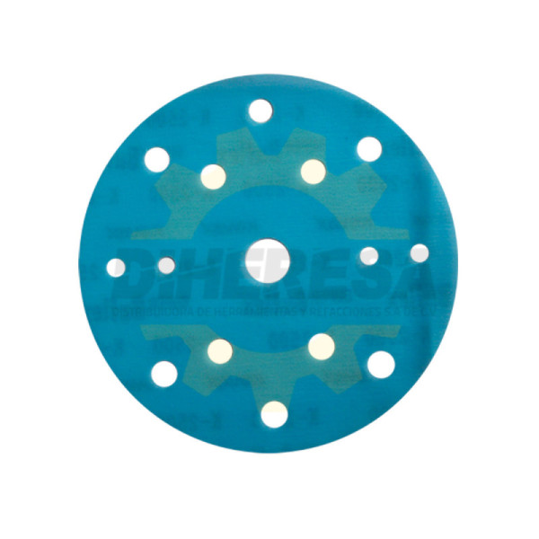 Austromex 3295 Disco De Lija Perforado Buflex 152 Mm Azul G2500