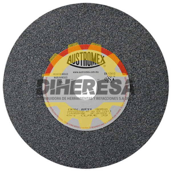 Austromex 39 Rueda abrasiva vitrificada para esmerilado de metal