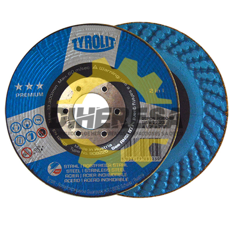 Austromex 4240 Disco Rondeller Tyrolit de 115 x 22.23 mm, 2 en 1 Austromex 4240 Disco Rondeller Tyrolit de 115 x 22.23 mm, 2 en 1