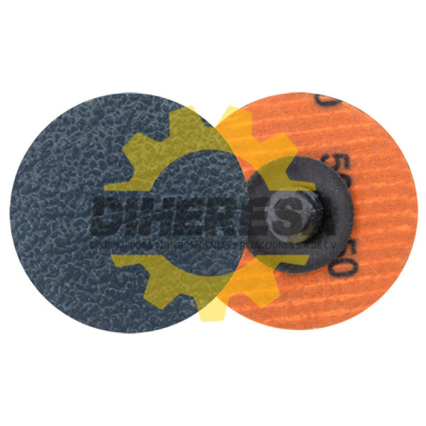 Austromex 4631 Disco de lija de cambio rápido (SPIN-ON) con zirconio azul grano 50.