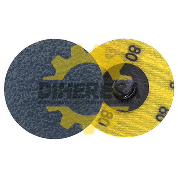 Austromex 4652 Disco de lija de cambio rápido (ROL-OK) con zirconio azul grano 80
