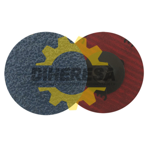 Austromex 4655 Disco de lija de cambio rápido (ROL-OK) con zirconio azul grano 36
