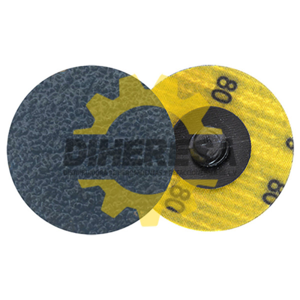 Austromex 4657 Disco de lija de cambio rápido (ROL-OK) con zirconio azul grano 80