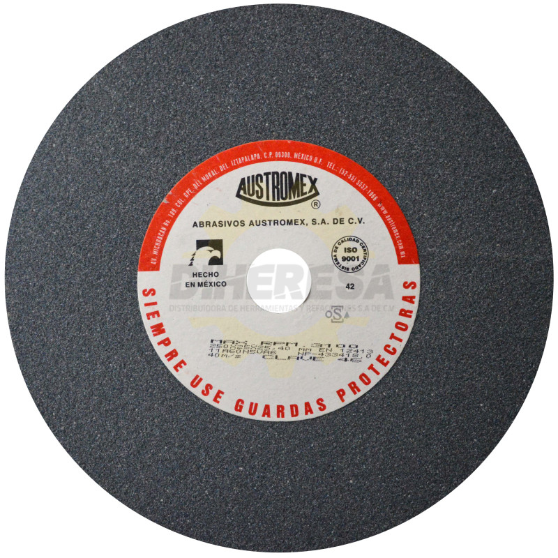 Austromex 46 Rueda abrasiva vitrificada para esmerilado de metal Austromex 46 Rueda abrasiva vitrificada para esmerilado de metal
