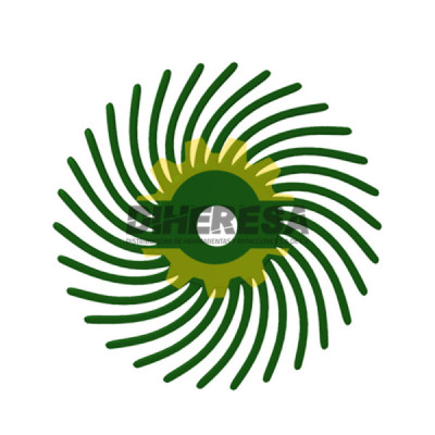 Austromex 4812 Disco radial termoplástico de 25.4 mm de diametro color verde oscuro.