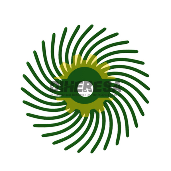 Austromex 4812 Disco radial termoplástico de 25.4 mm de diametro color verde oscuro.