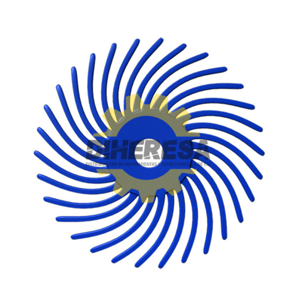 Austromex 4836 Disco radial termoplástico de 76 mm de diametro color azul.