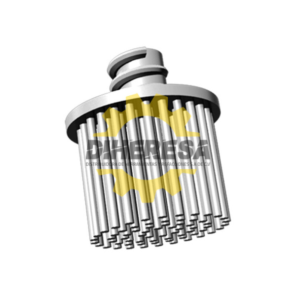 Austromex 4841 Cepillo radial termoplastico de 25.4 mm de diametro color blanco con sistema de sujeción ROL - OK.