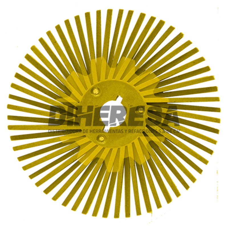Austromex 4849 Disco radial termoplastico de 76 mm de diametro color amarillo. Austromex 4849 Disco radial termoplastico de 76 mm de diametro color amarillo.