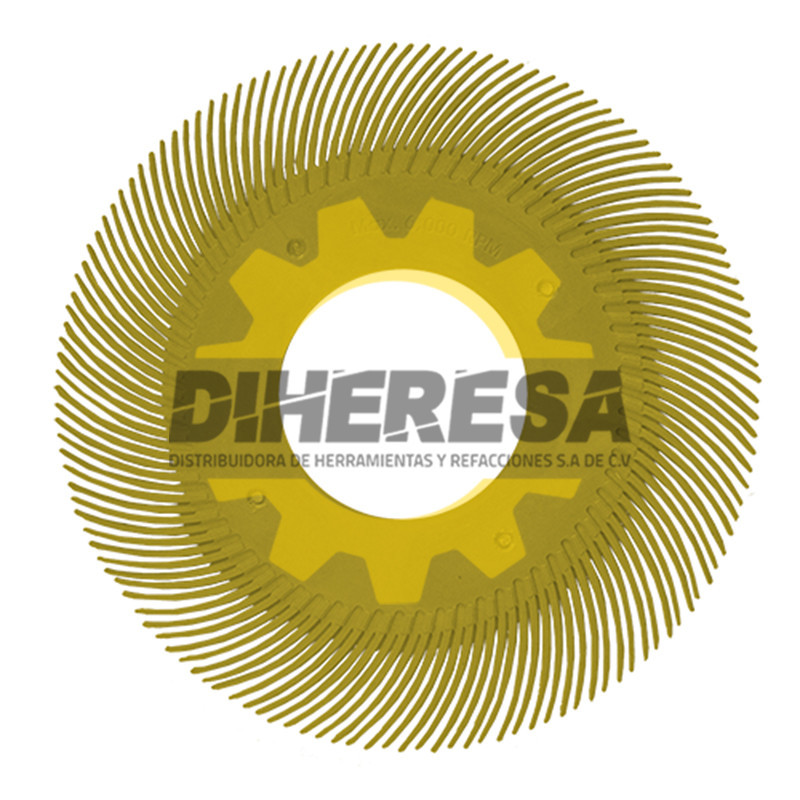 Austromex 4864 Disco radial termoplastico de 150 mm de diametro color amarillo. Austromex 4864 Disco radial termoplastico de 150 mm de diametro color amarillo.