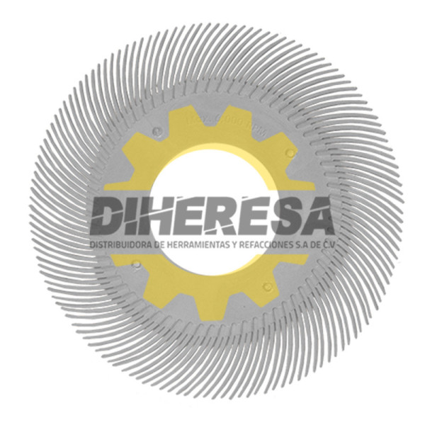 Austromex 4865 Disco radial termoplastico de 150 mm de diametro color blanco
