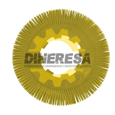 Austromex 4874 Disco radial termoplastico de 200 mm de diametro color amarillo.