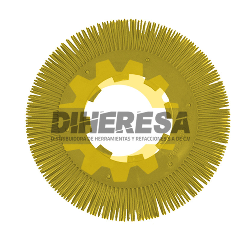Austromex 4874 Disco radial termoplastico de 200 mm de diametro color amarillo. Austromex 4874 Disco radial termoplastico de 200 mm de diametro color amarillo.