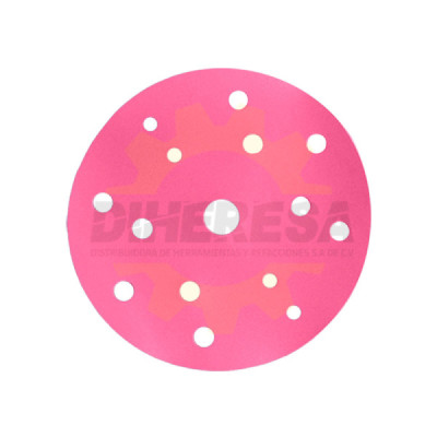 Austromex 4902 Disco De Lija Magic Perforado De 152 Mm G400 Rosa