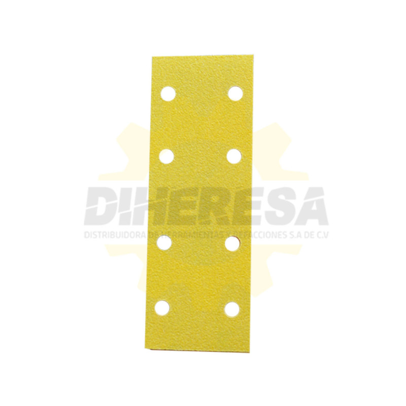 Austromex 4909 Hoja De Lija Premium 8 Hoyos 70x198 Mm G80 Amarillo