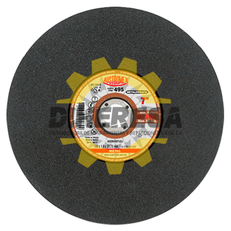 Austromex 495 Disco para pruebas metalográficas Austromex 495 Disco para pruebas metalográficas