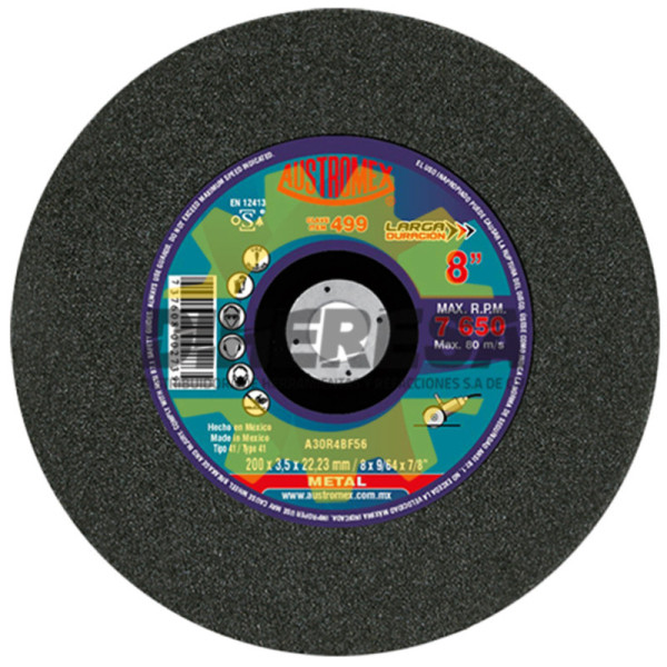 Austromex 499 Disco para corte de metal