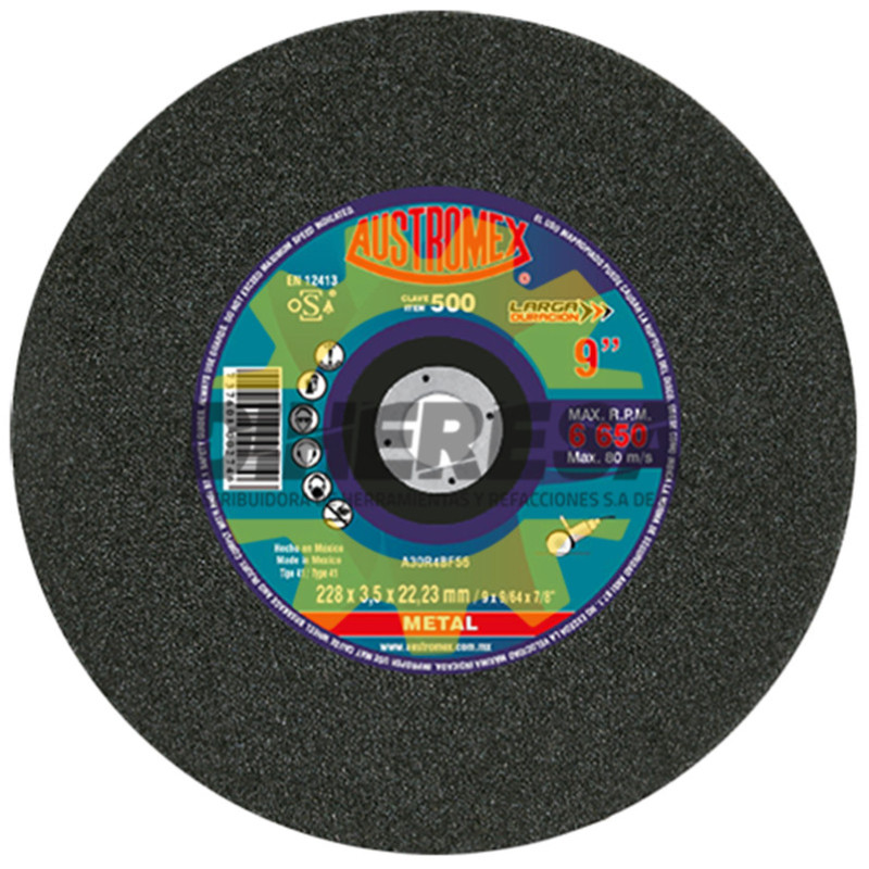 Austromex 500 Disco para corte de metal Austromex 500 Disco para corte de metal