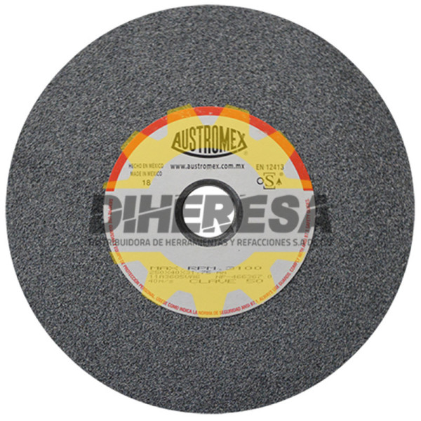 Austromex 50 Rueda abrasiva vitrificada para esmerilado de metal