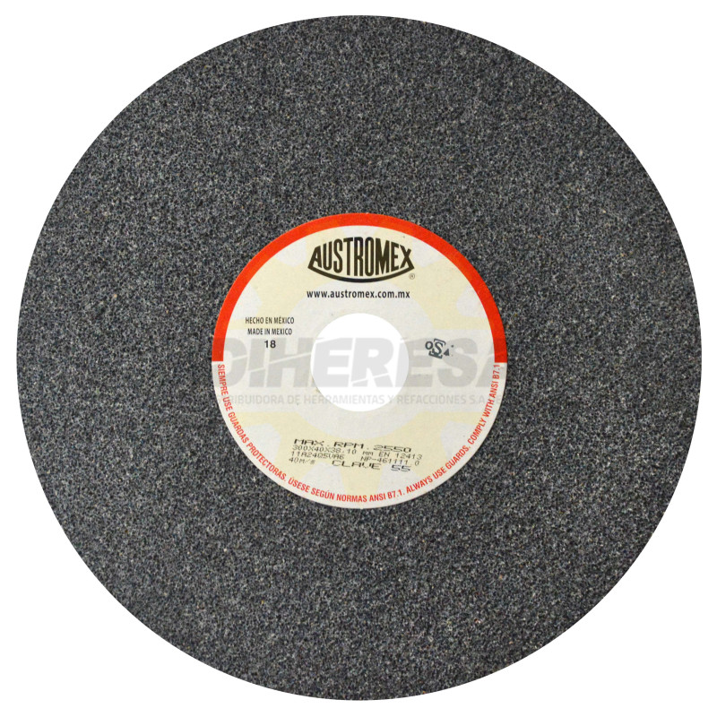 Austromex 55 Rueda abrasiva vitrificada para esmerilado de metal Austromex 55 Rueda abrasiva vitrificada para esmerilado de metal