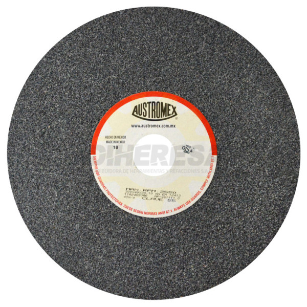 Austromex 55 Rueda abrasiva vitrificada para esmerilado de metal