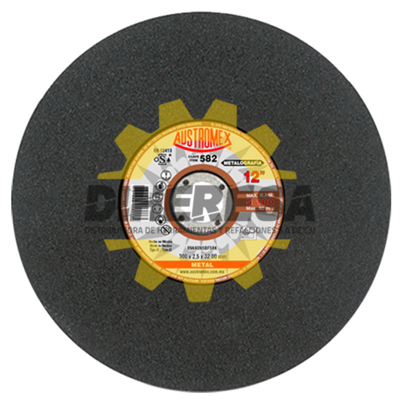 Austromex 582 Disco para pruebas metalográficas Austromex 582 Disco para pruebas metalográficas