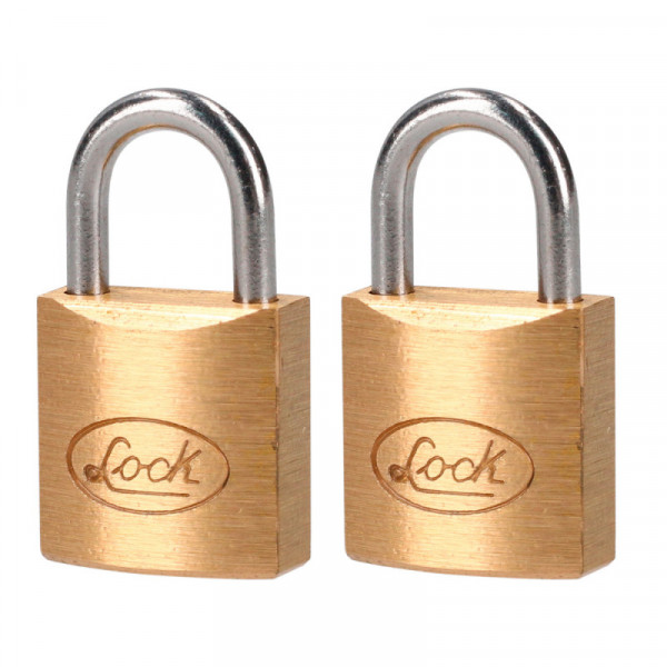 L20S20EB LOCK Candado de latón llave estándar 2 piezas 20mm Lock | DIHERESA