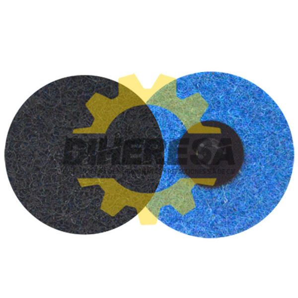 Austromex 648 Disco de fibra de cambio rápido azul Grano fino