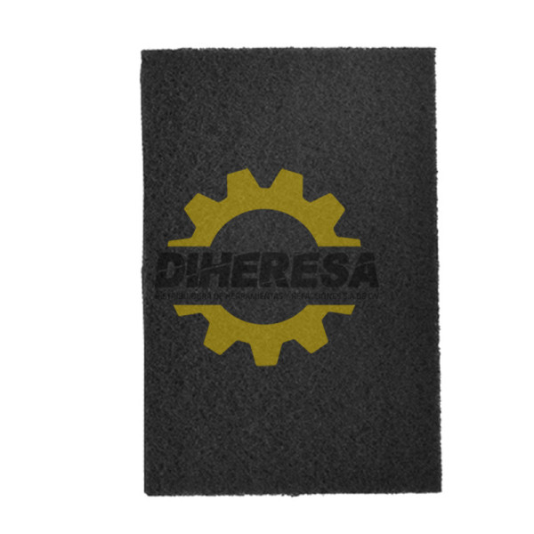 Austromex 665 Almohadilla de fibra negra con carburo de silicio.