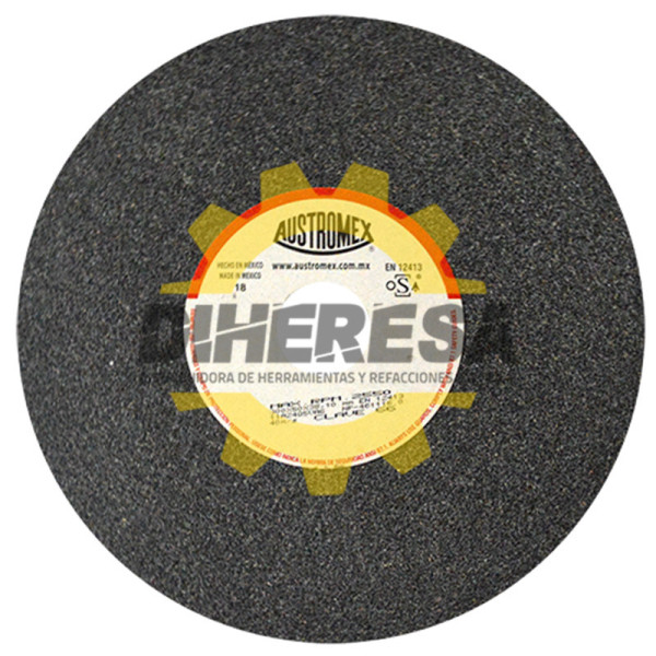 Austromex 66 Rueda abrasiva vitrificada para esmerilado de metal