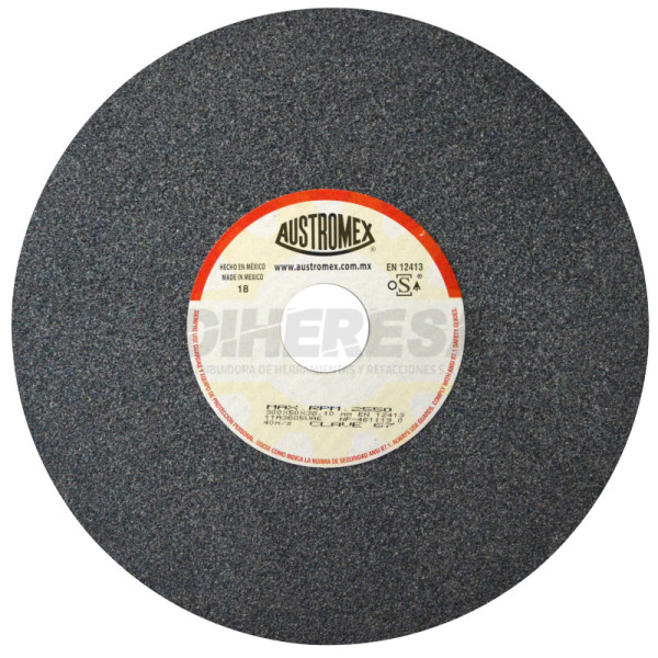Austromex 67 Rueda abrasiva vitrificada para esmerilado de metal