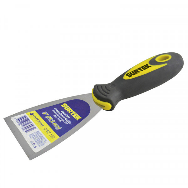 123023 SURTEK Espátula rígida mango bimaterial 3" Surtek | DIHERESA