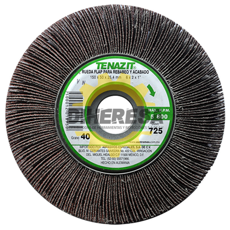 Austromex 725 Rueda flap Tenazit Premium grano 40 Austromex 725 Rueda flap Tenazit Premium grano 40
