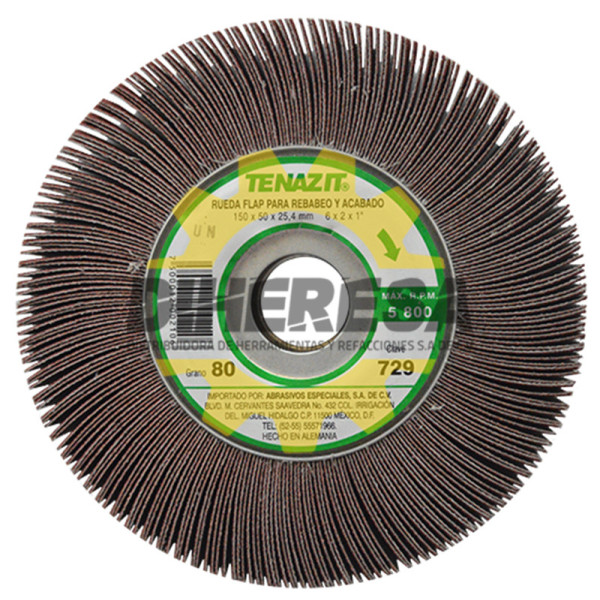Austromex 729 Rueda flap Tenazit Premium grano 80