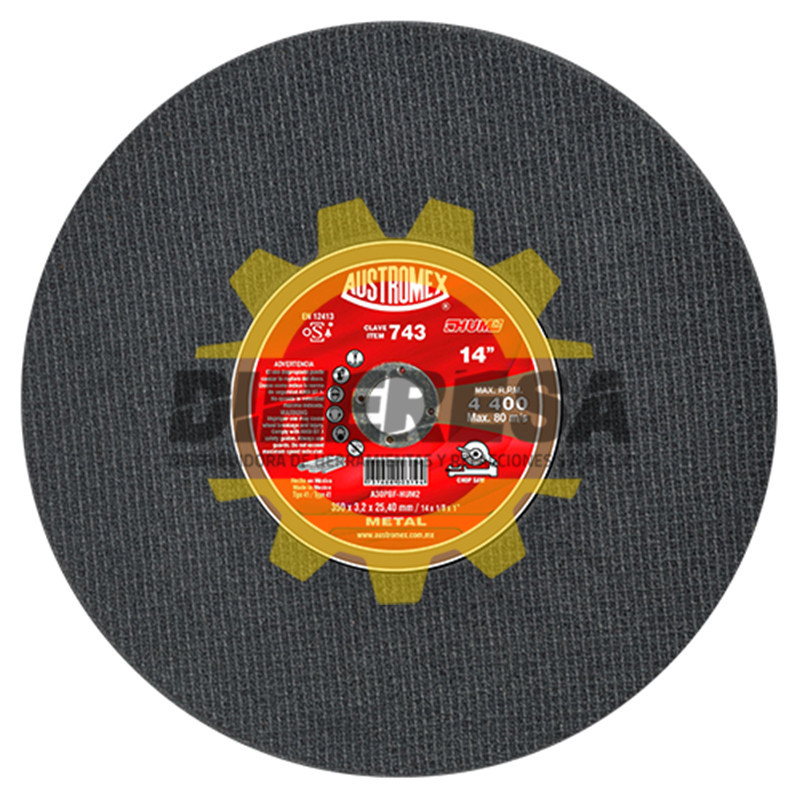 Austromex 743 Disco para corte de metal (huecos) Austromex 743 Disco para corte de metal (huecos)