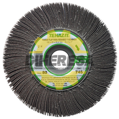 Austromex 745 Rueda flap Tenazit Premium grano 80
