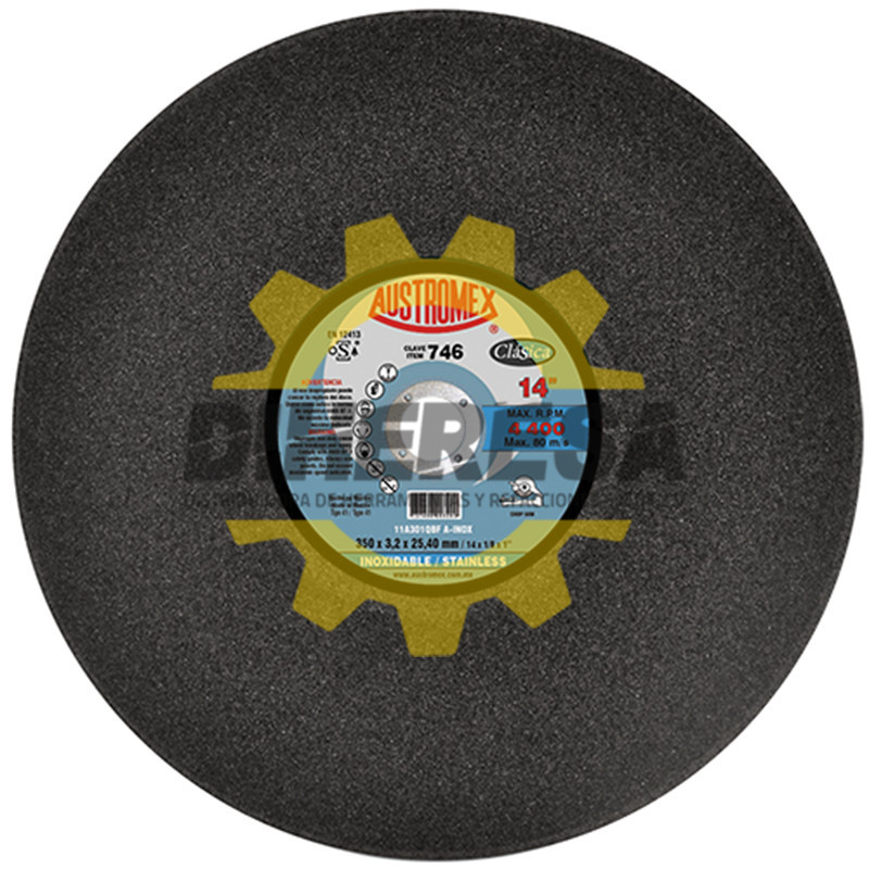 Austromex 746 Disco para corte de acero inoxidable Austromex 746 Disco para corte de acero inoxidable