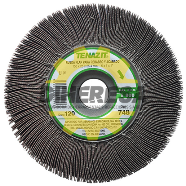 Austromex 748 Rueda flap Tenazit Premium grano 120