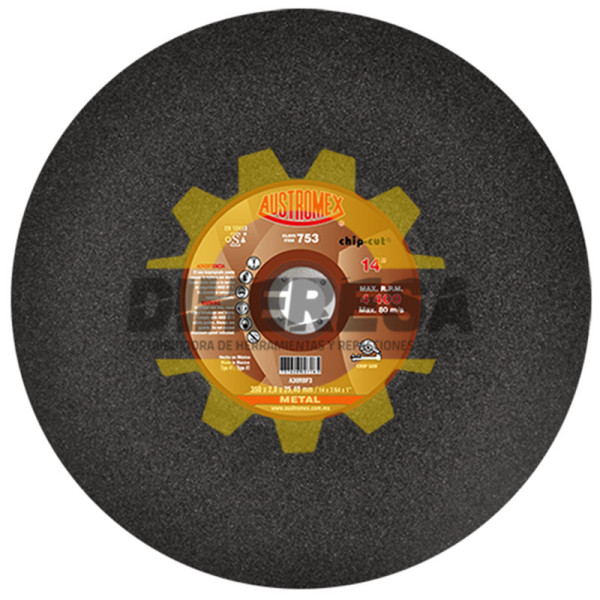 Austromex 753 Disco para corte de metal (huecos)
