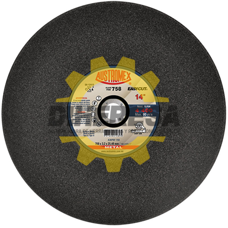 Austromex 758 Disco para corte de metal Austromex 758 Disco para corte de metal