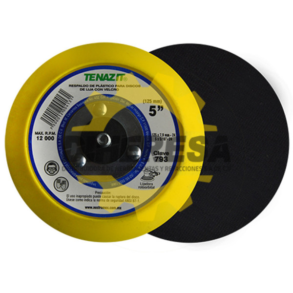 Austromex 793 Respaldo para discos autoadheribles 5" velcro