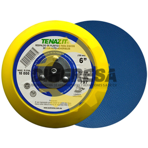 Austromex 797 Respaldo para discos autoadheribles 6" pegamento