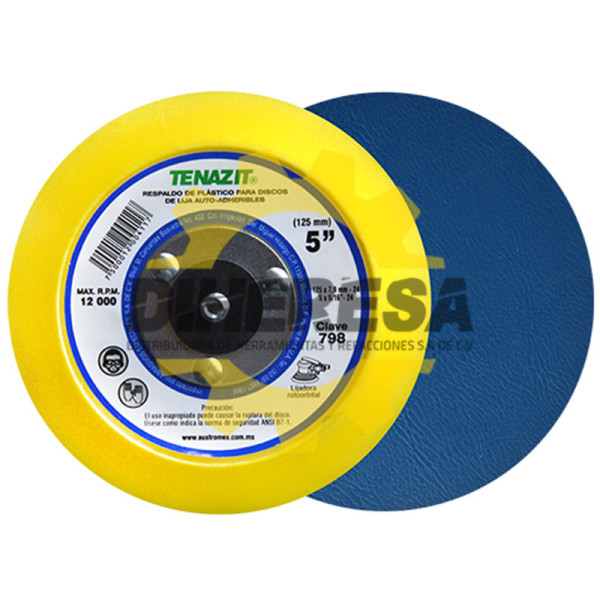 Austromex 798 Respaldo para discos autoadheribles 5" pegamento