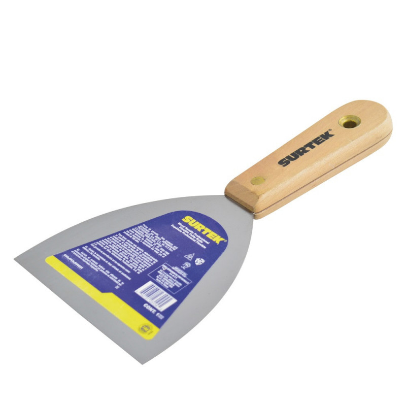 123102 SURTEK Espátula flexible mango de madera 2" Surtek | DIHERESA