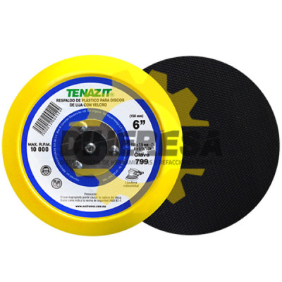 Austromex 799 Respaldo para discos autoadheribles 6" velcro