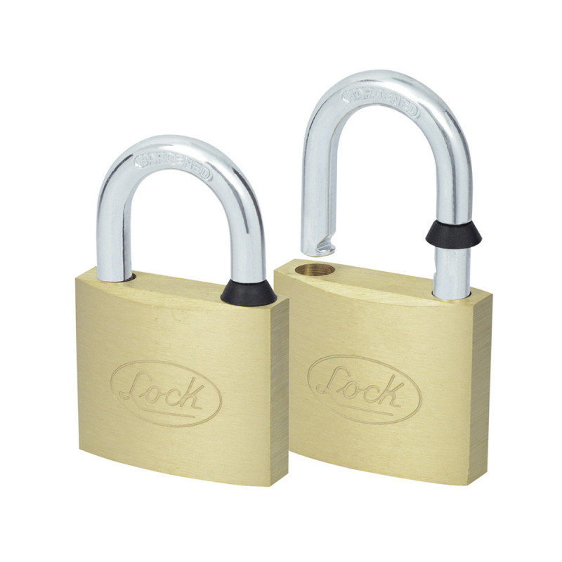 13CA LOCK Juego de 2 candados latón gancho corto 40mm Lock | DIHERESA 13CA LOCK Juego de 2 candados latón gancho corto 40mm Lock | DIHERESA