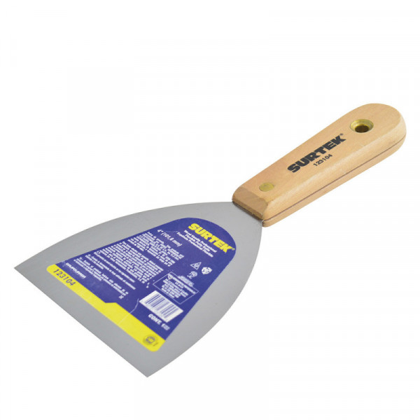 123104 SURTEK Espátula flexible mango de madera 4" Surtek | DIHERESA