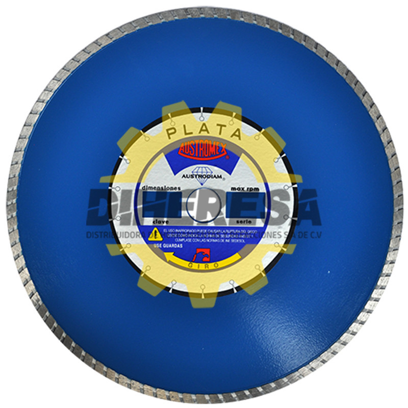 Austromex 839 Disco de diamante azul turbo Uso General Austromex 839 Disco de diamante azul turbo Uso General