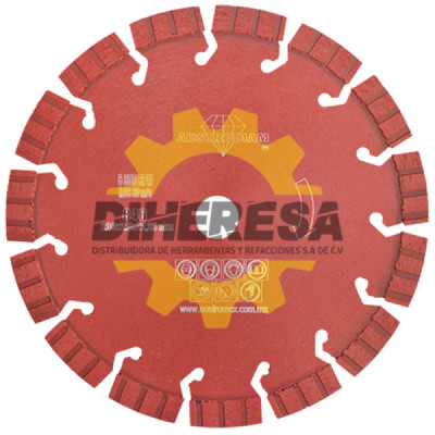 Austromex 846 Disco de diamante rojo segmentado Cantera