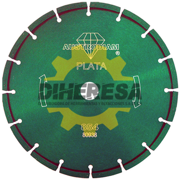 Austromex 854 Disco de diamante verde segmentado Granito